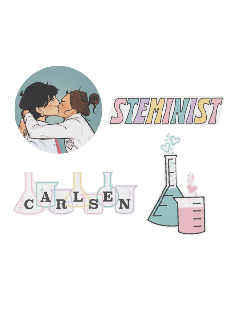 Pegatinas de Ali Hazelwood Love Hypothesis Juego de 4