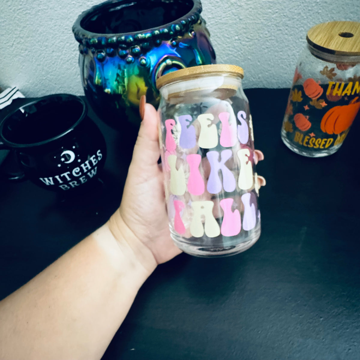 Vaso de Cristal 16 oz – Feels Like Fall