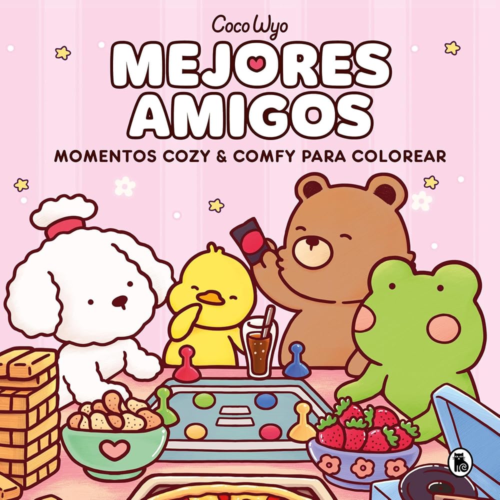 Mejores amigos / Cozy Friends: Coloring Book for Adults and Kids (COCO WYO) (Spanish Edition) cover image