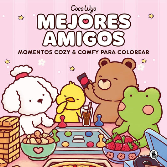Mejores amigos / Cozy Friends: Coloring Book for Adults and Kids (COCO WYO) (Spanish Edition) cover image