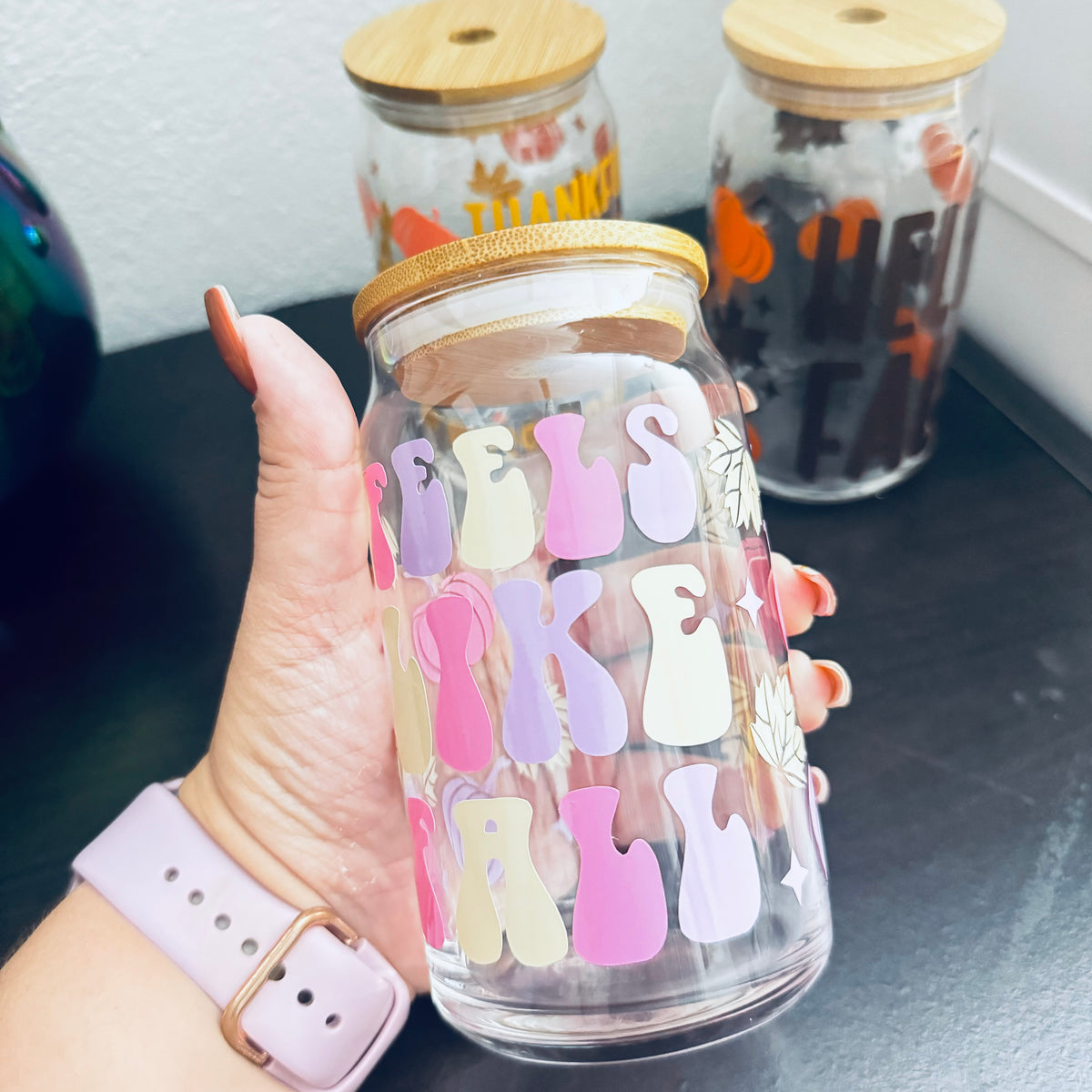 Vaso de Cristal 16 oz – Feels Like Fall
